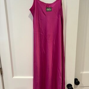 Daily Drills Fuchsia Sleeveless Dress